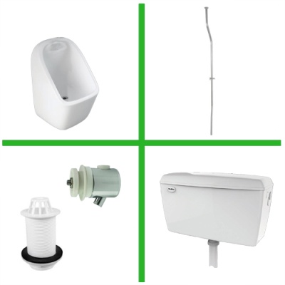 RAK Series 600 Urinal System for 1-3 Bowls - Exposed